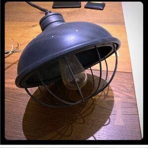 Industrial Black Pendant Light